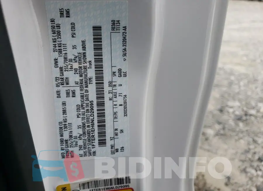 1FTER1EH6NLD29095 Photo# 13