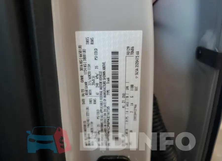 1FTEW1CP8PKE16735 Photo# 14