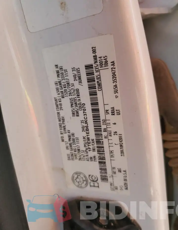 1FTEW1EB6JKC37070 Photo# 12
