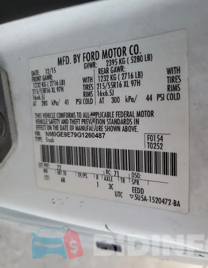 NM0GE9E79G1260487 Photo# 13