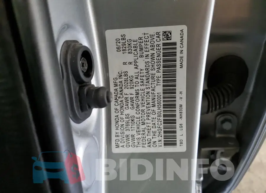 2HGFC2F80LH560001 Photo# 13