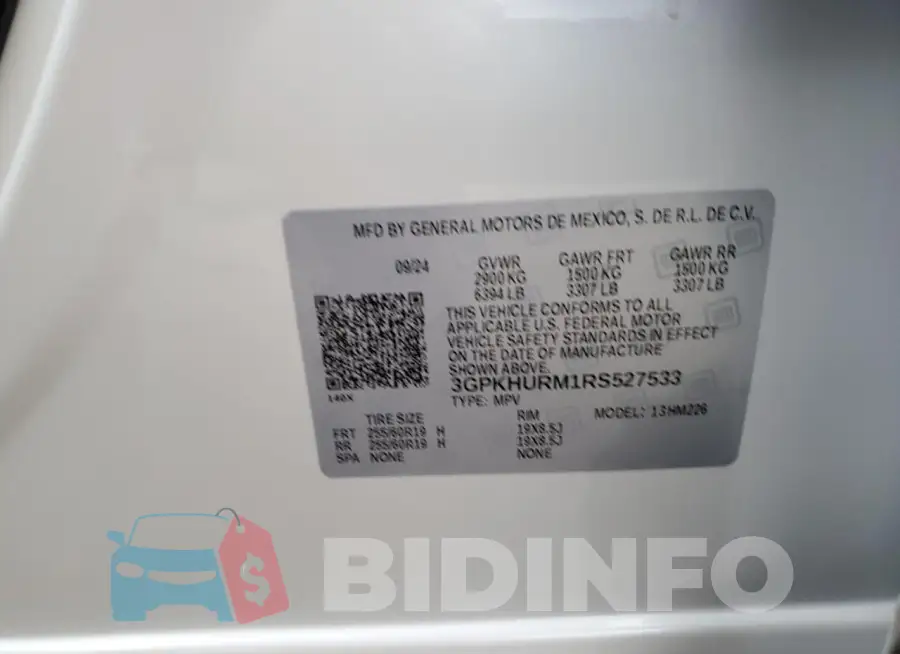 3GPKHURM1RS527533 Photo# 13