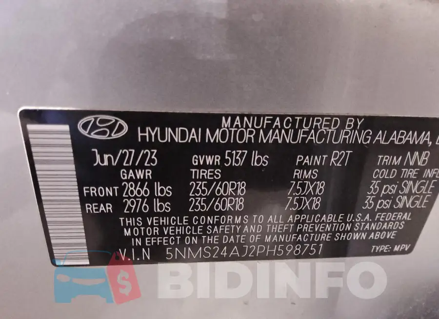 5NMS24AJ2PH598751 Photo# 13