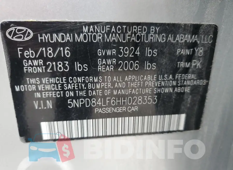 5NPD84LF6HH028353 Photo# 13
