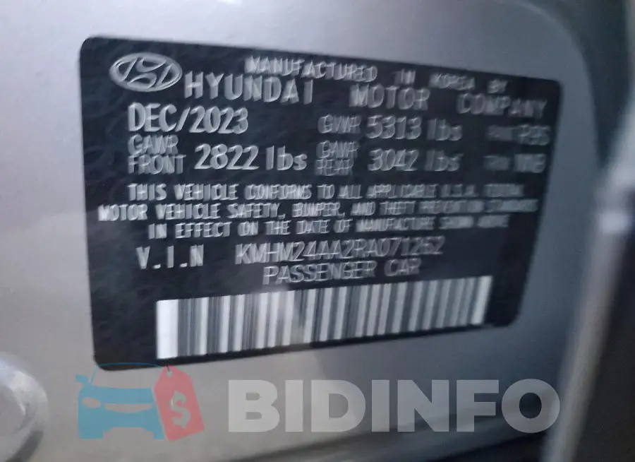 KMHM24AA2RA071262 Photo# 12