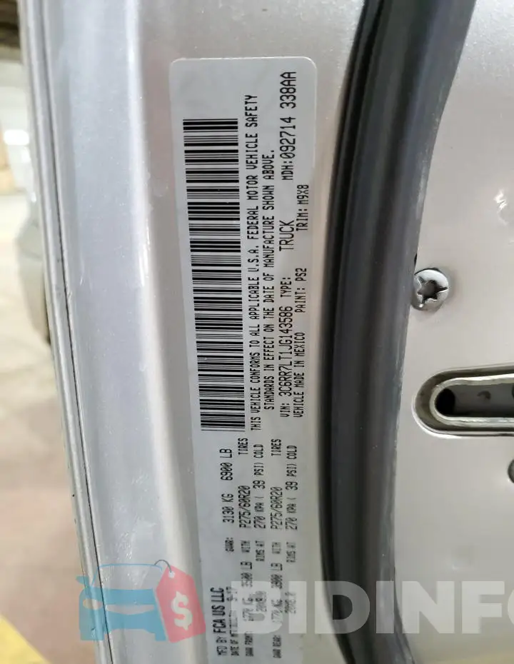3C6RR7LT1JG143586 Photo# 12