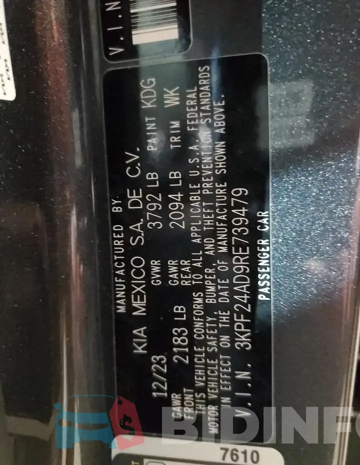 3KPF24AD9RE739479 Photo# 13