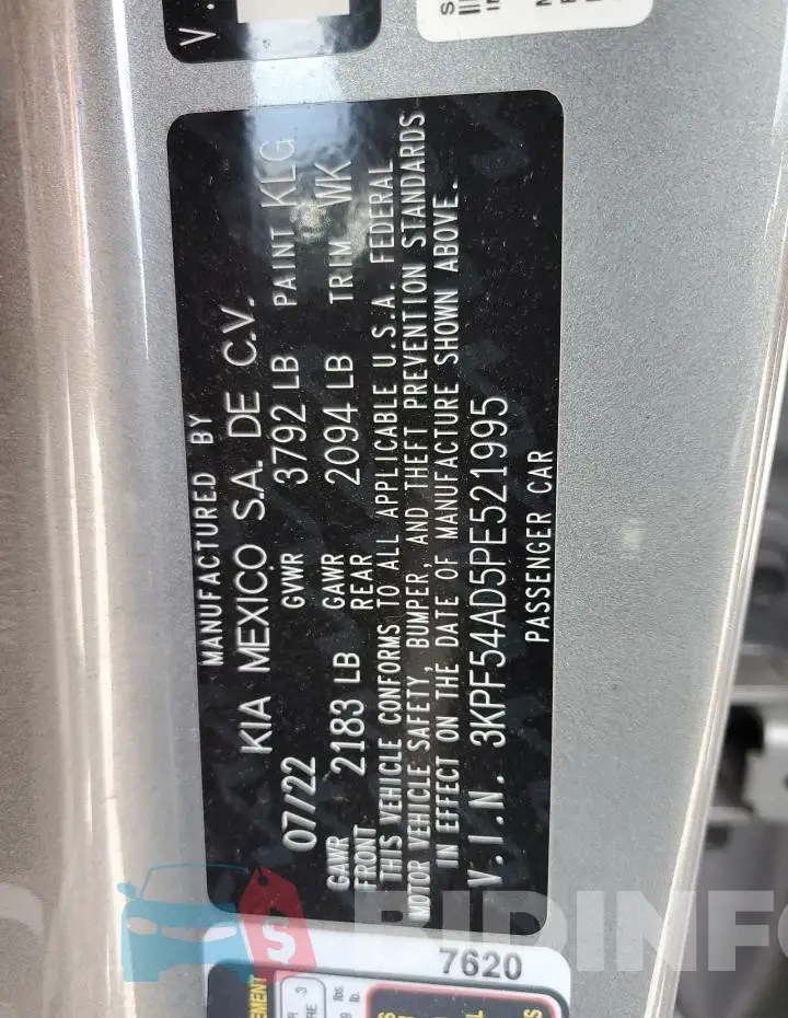 3KPF54AD5PE521995 Photo# 12