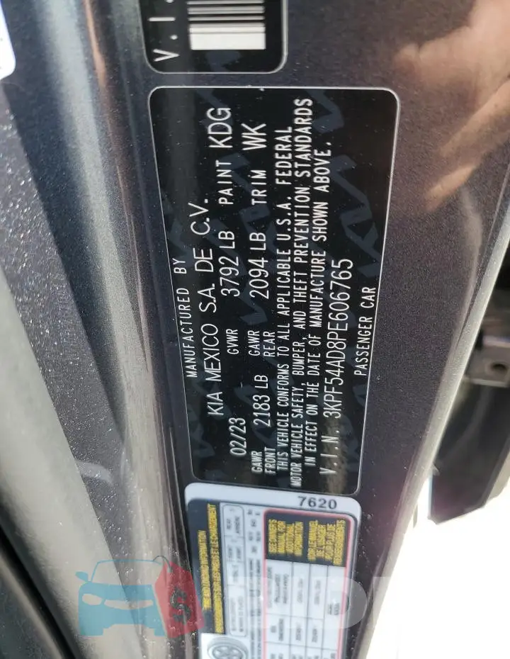3KPF54AD8PE606765 Photo# 13