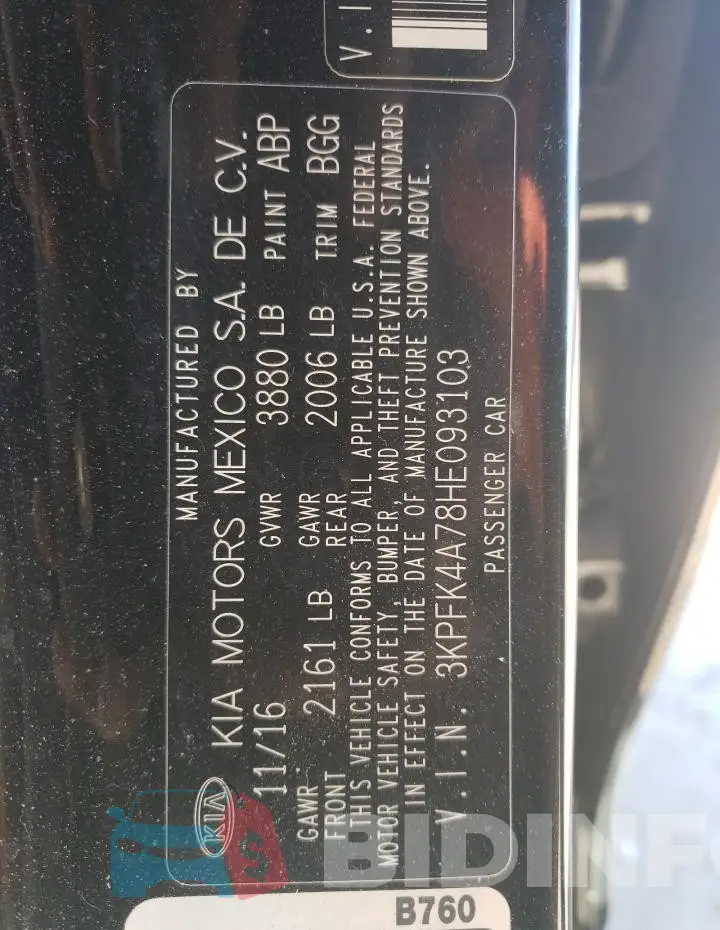 3KPFK4A78HE093103 Photo# 12