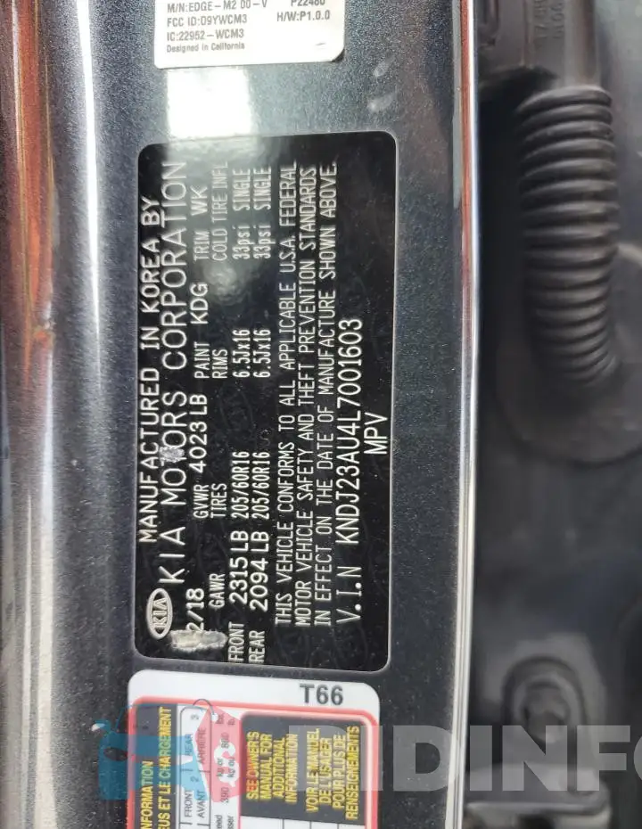 KNDJ23AU4L7001603 Photo# 12