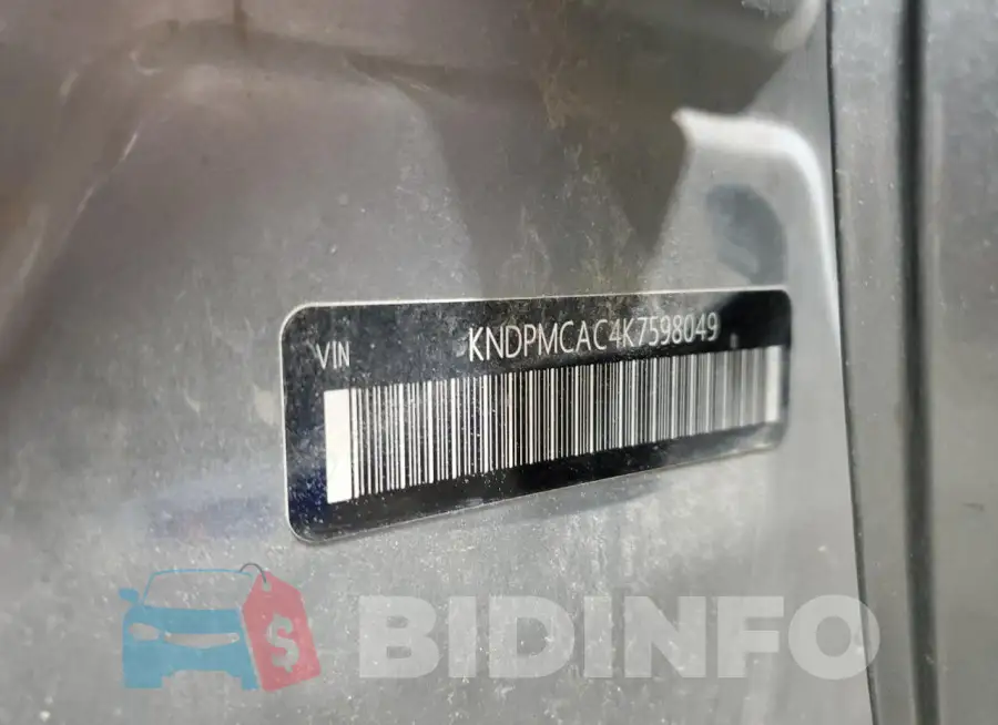 KNDPMCAC4K7598049 Photo# 13