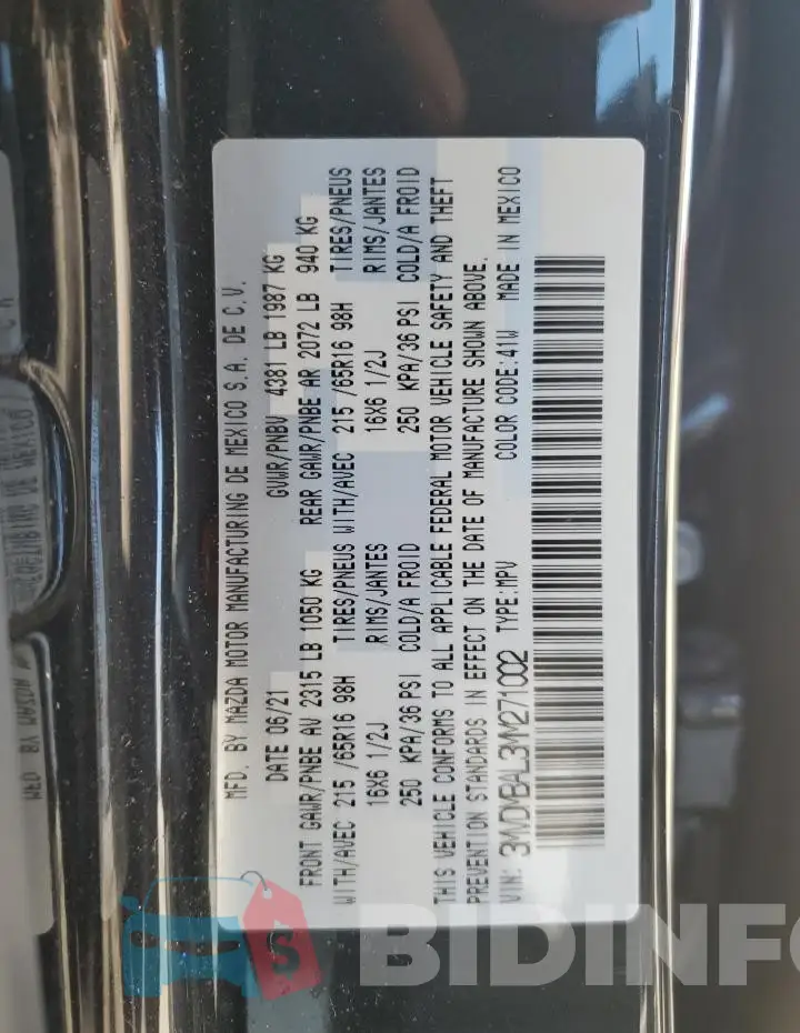 3MVDMBAL3MM271002 Photo# 13