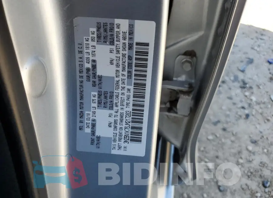 3MZBN1K76JM217283 Photo# 12