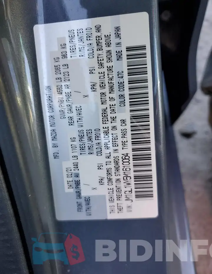 JM1GL1WY5M1610064 Photo# 12