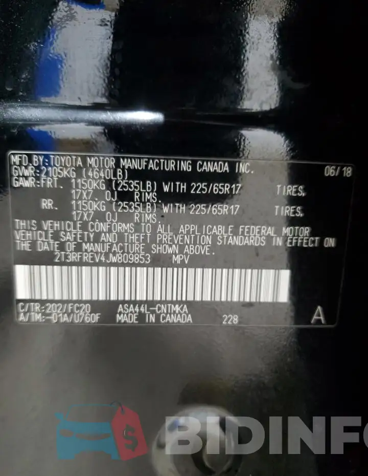 2T3RFREV4JW809853 Photo# 14