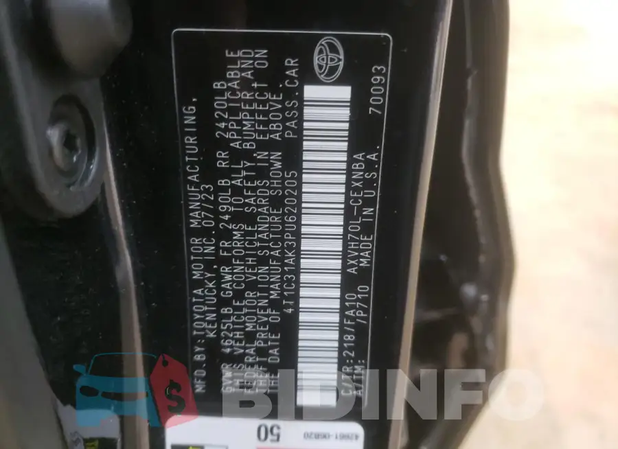 4T1C31AK3PU620205 Photo# 12