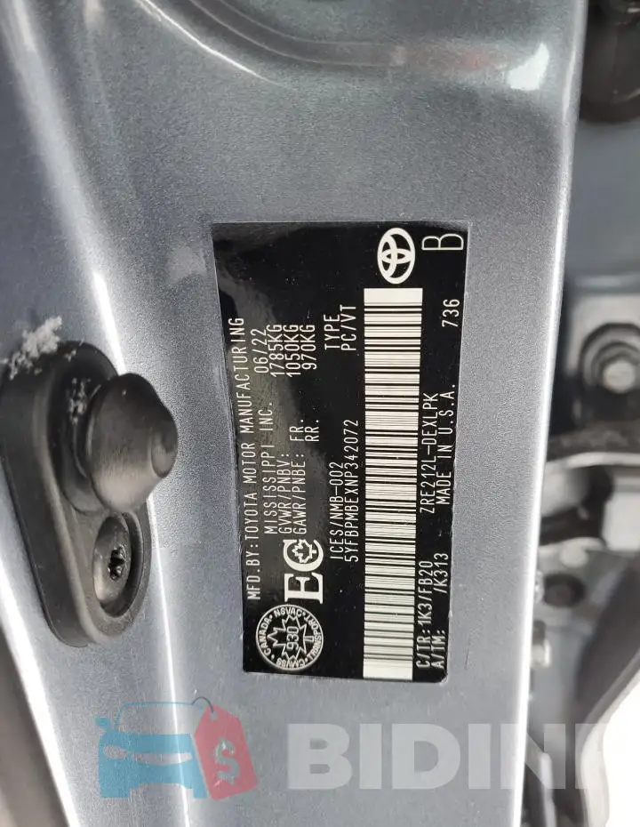 5YFBPMBEXNP342072 Photo# 13