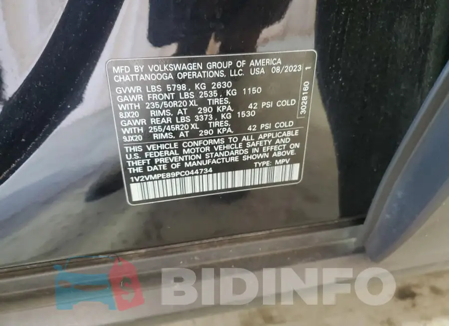 1V2VMPE89PC044734 Photo# 13