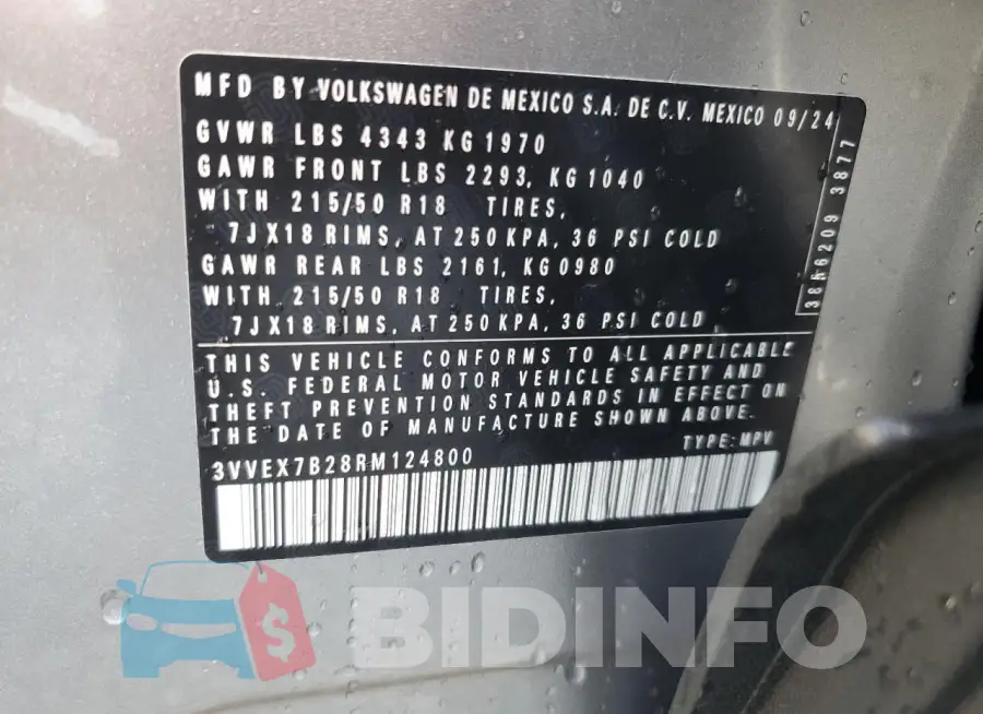 3VVEX7B28RM124800 Photo# 13
