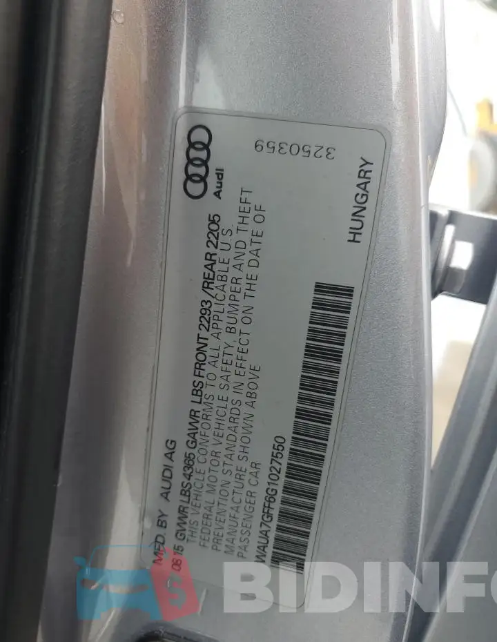 WAUA7GFF6G1027550 Photo# 12
