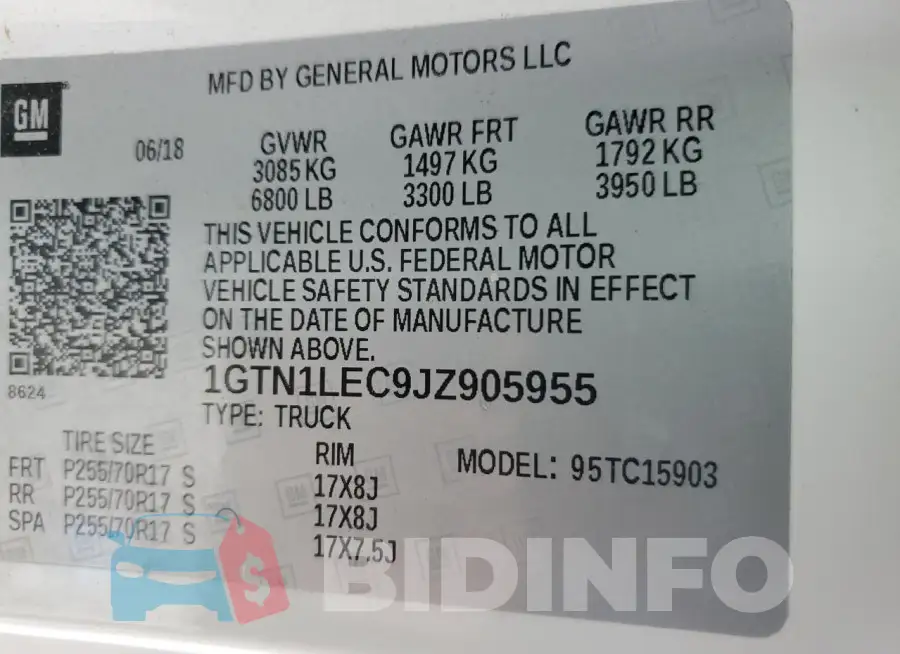 1GTN1LEC9JZ905955 Photo# 12