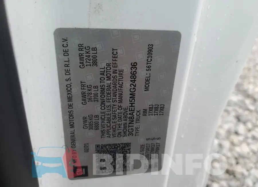 3GTN8AEH5MG248636 Photo# 13