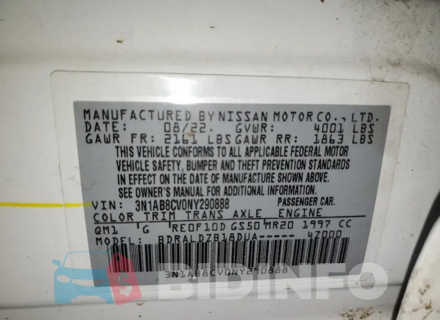 3N1AB8CV0NY290888 Photo# 12