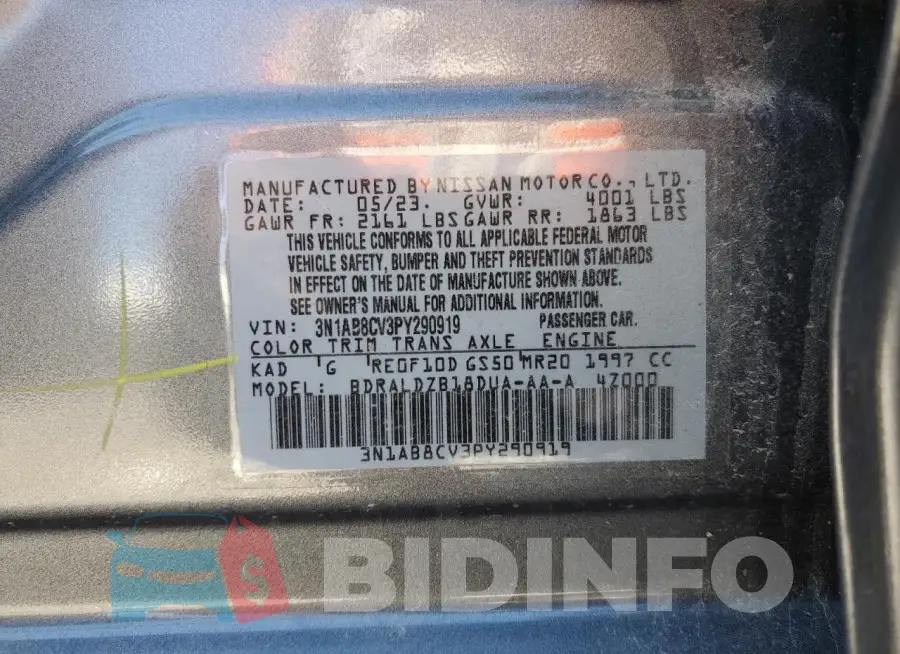 3N1AB8CV3PY290919 Photo# 12