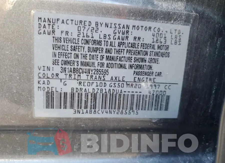 3N1AB8CV4NY285595 Photo# 12