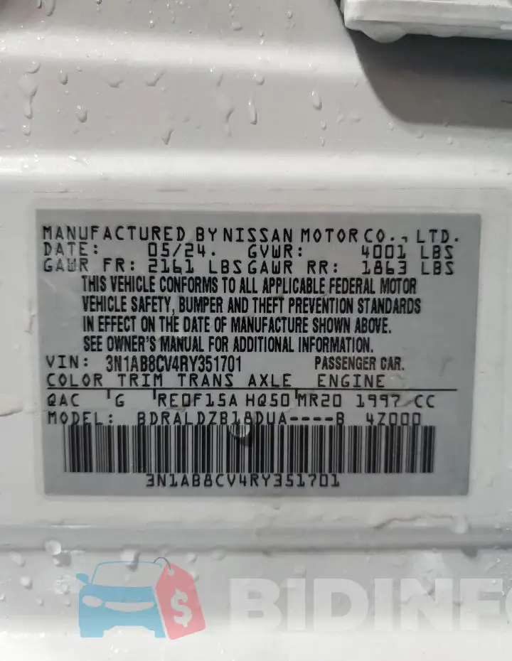 3N1AB8CV4RY351701 Photo# 12