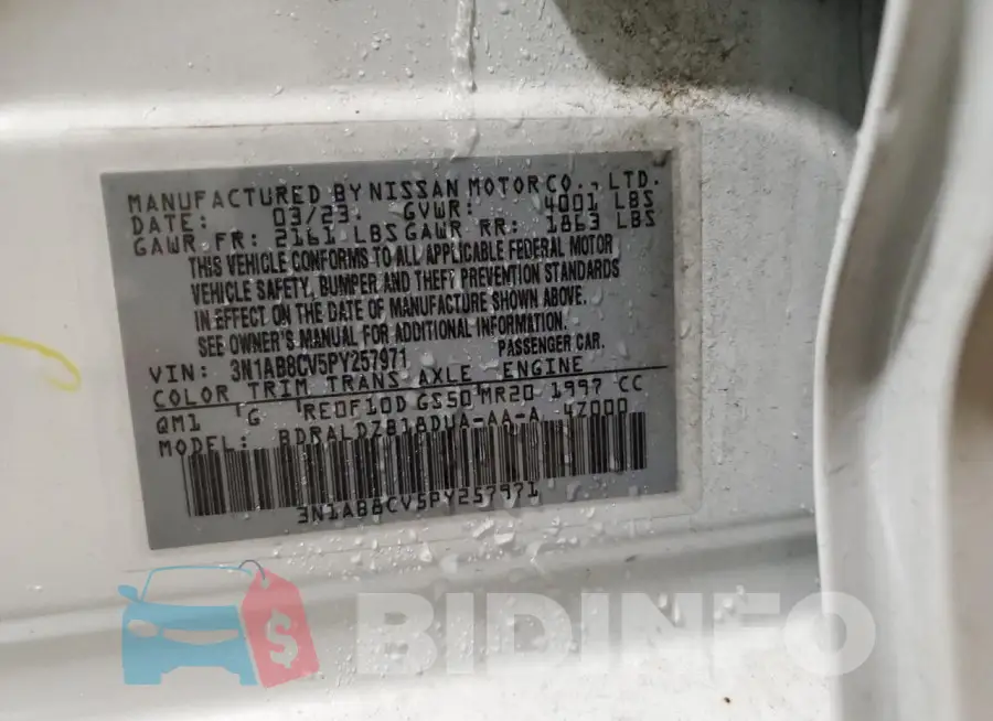 3N1AB8CV5PY257971 Photo# 12
