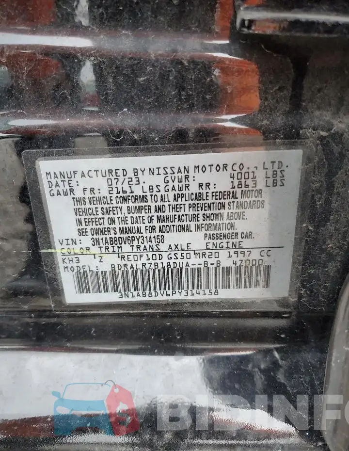 3N1AB8DV6PY314158 Photo# 12