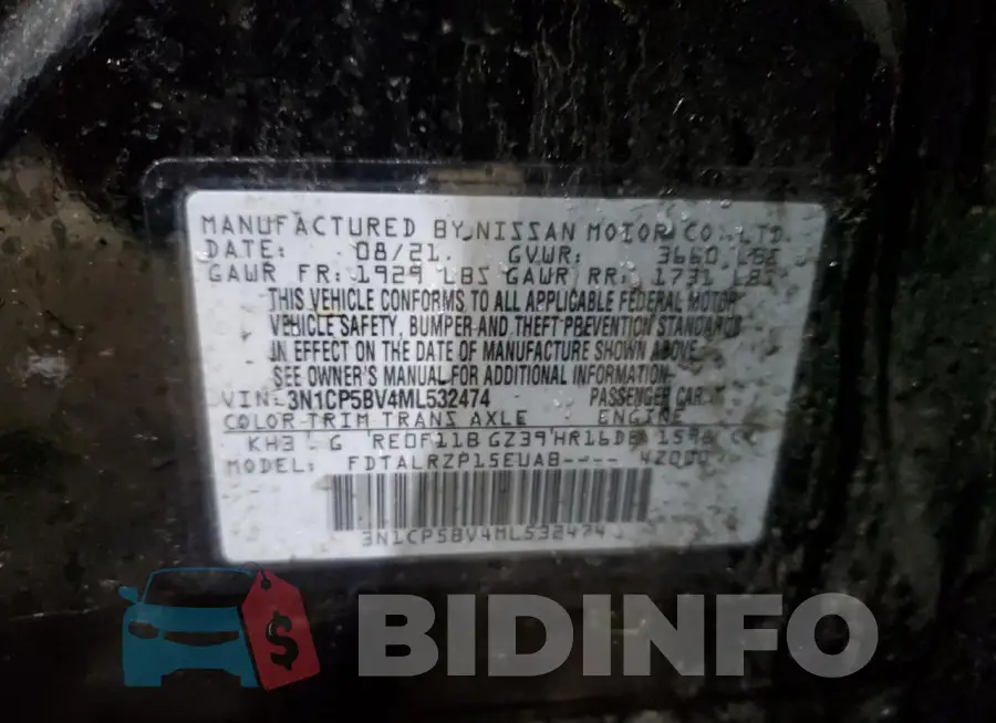 3N1CP5BV4ML532474 Photo# 13