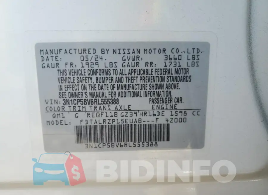 3N1CP5BV6RL555388 Photo# 13