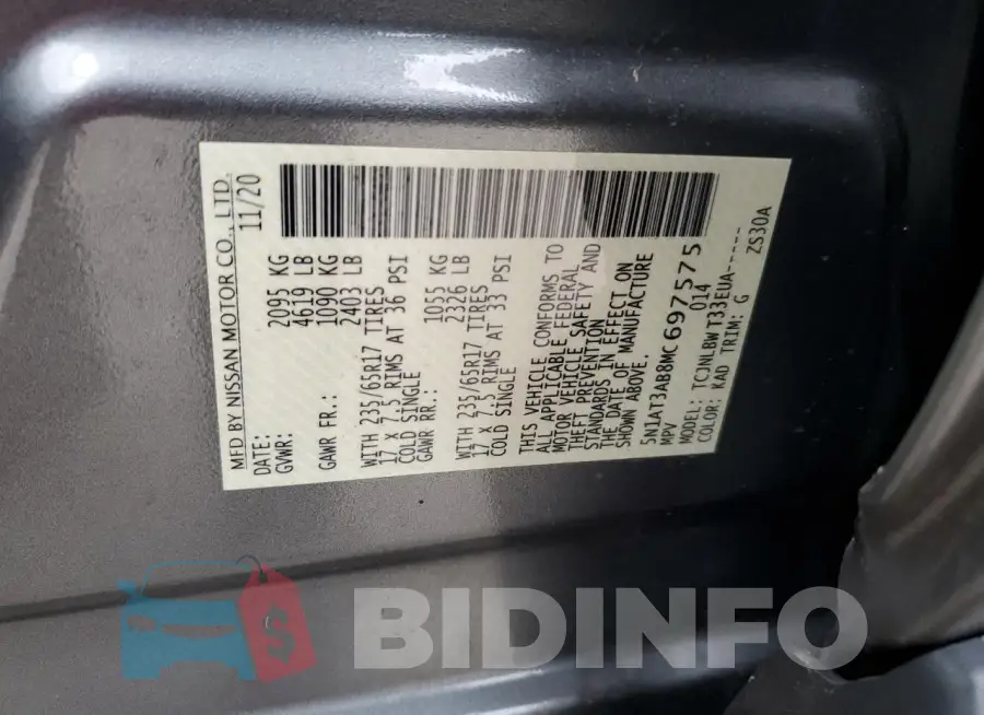 5N1AT3AB8MC697575 Photo# 13
