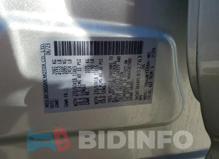 5N1BT3BA4PC851763 Photo# 13
