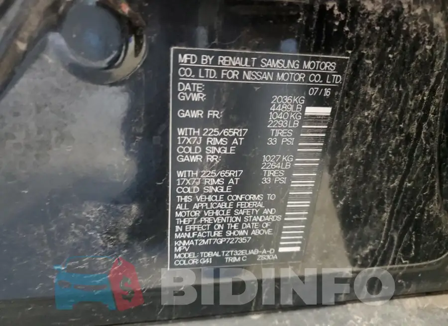 KNMAT2MT7GP727357 Photo# 13