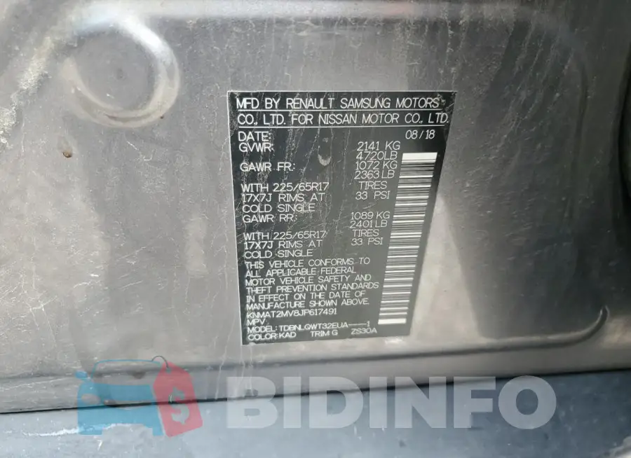 KNMAT2MV8JP617491 Photo# 13