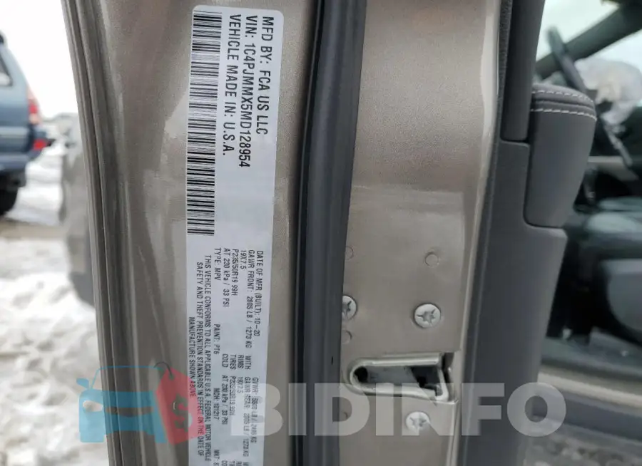 1C4PJMMX5MD128954 Photo# 13