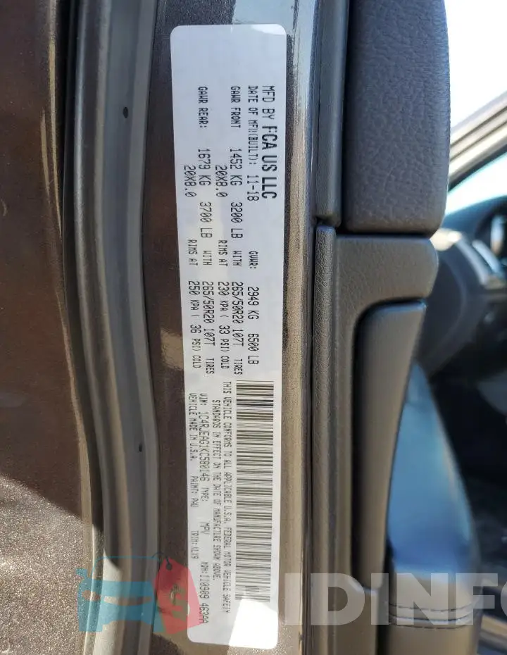 1C4RJEAG1KC580146 Photo# 13