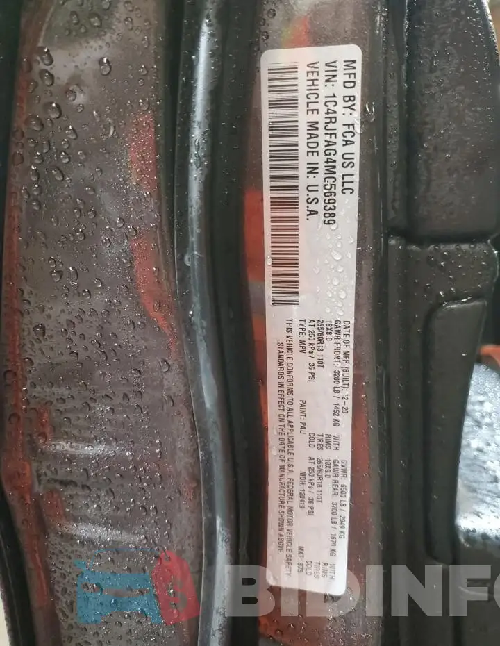 1C4RJFAG4MC569389 Photo# 14