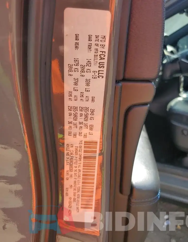 1C4RJFAG8KC808360 Photo# 14