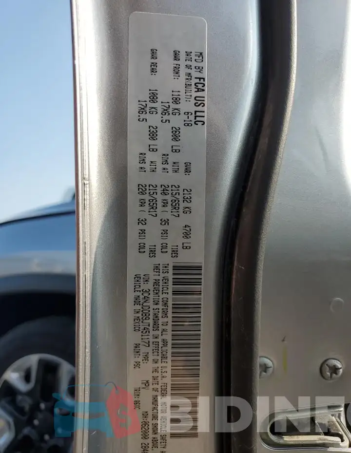 3C4NJDDB9JT451177 Photo# 12