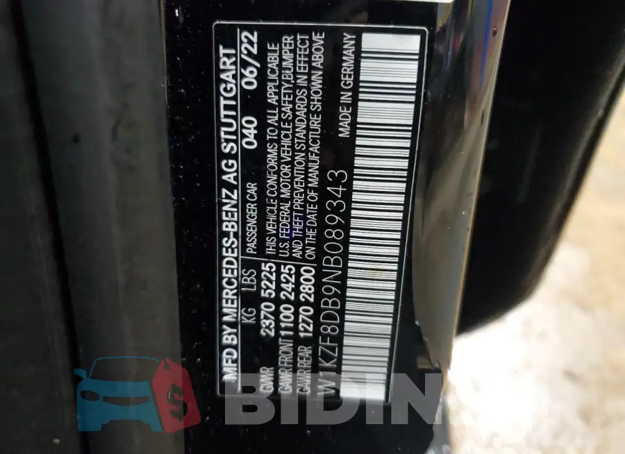 W1KZF8DB9NB089343 Photo# 12