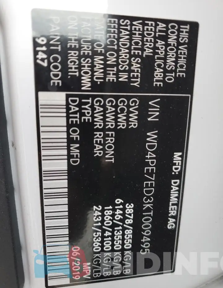 WD4PE7ED3KT009495 Photo# 13