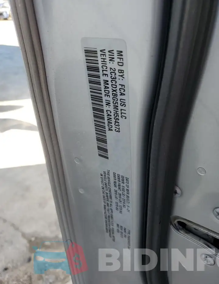 2C3CDXBG5MH584373 Photo# 12