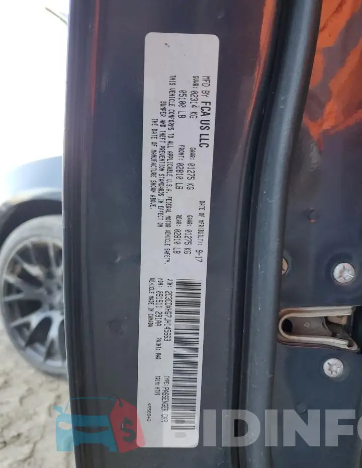 2C3CDXHG7JH145663 Photo# 12