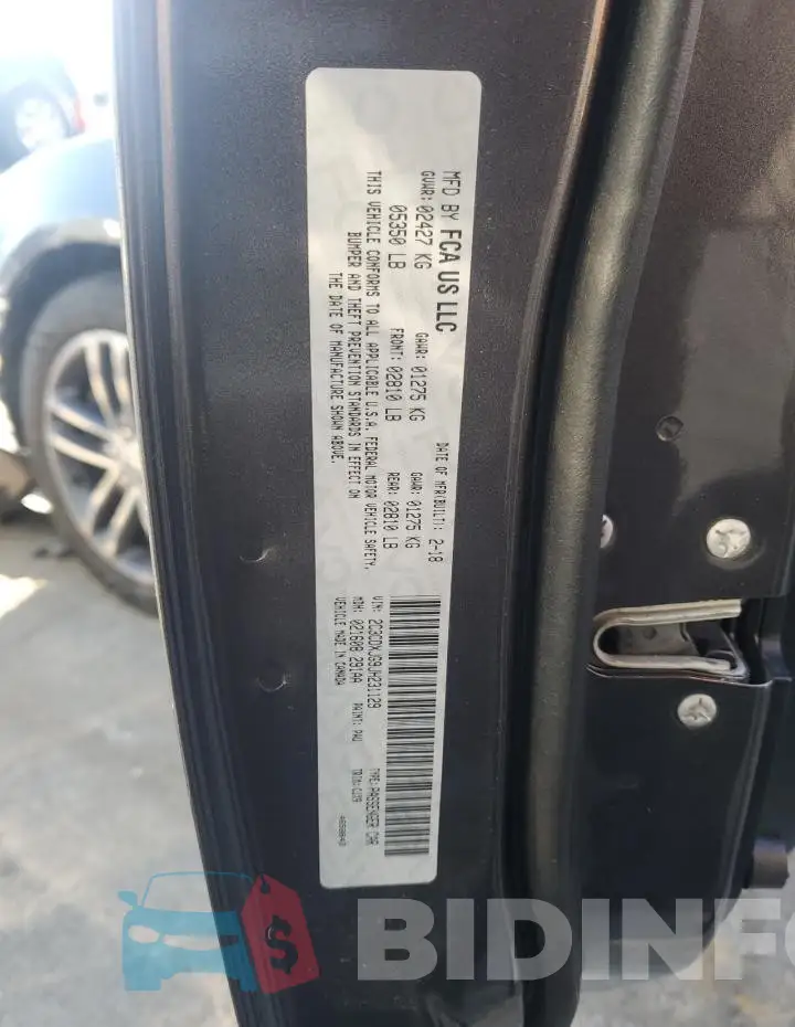 2C3CDXJG9JH231129 Photo# 13