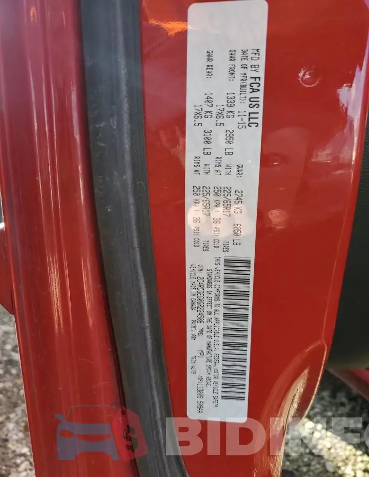 2C4RDGEG0GR224508 Photo# 13